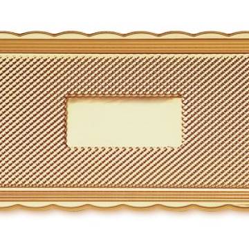 VASSOIO MEDORO RETT.15X35 (100)